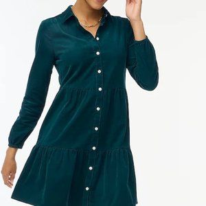 J.Crew corduroy shirt dress, size 2